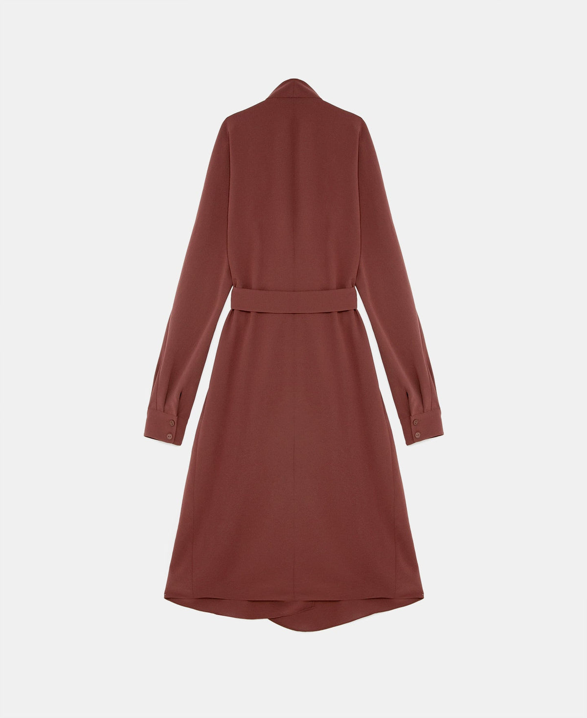 Plum Wrap Dress With Side Lacing