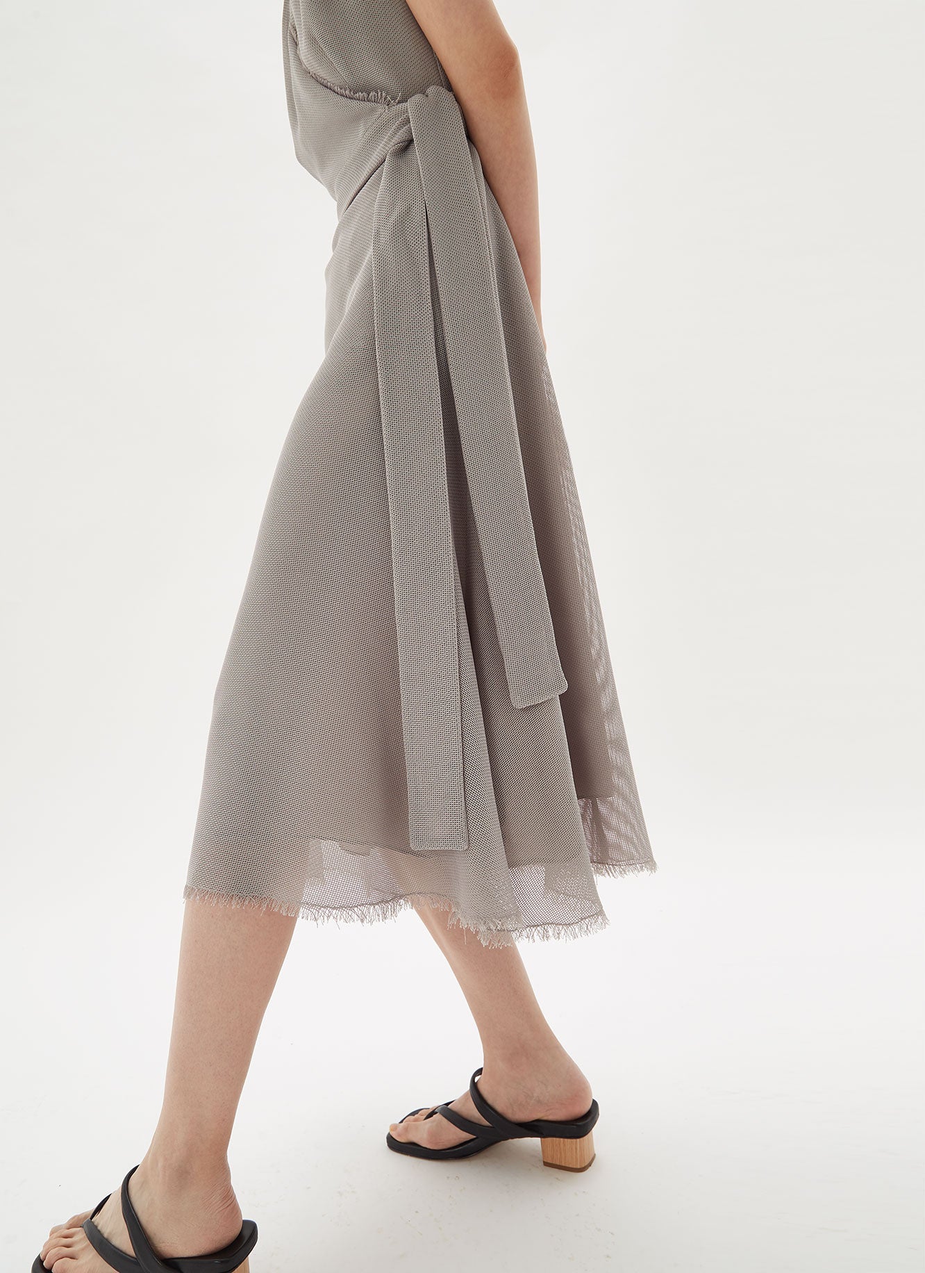 Stone Textured Wrap Dress
