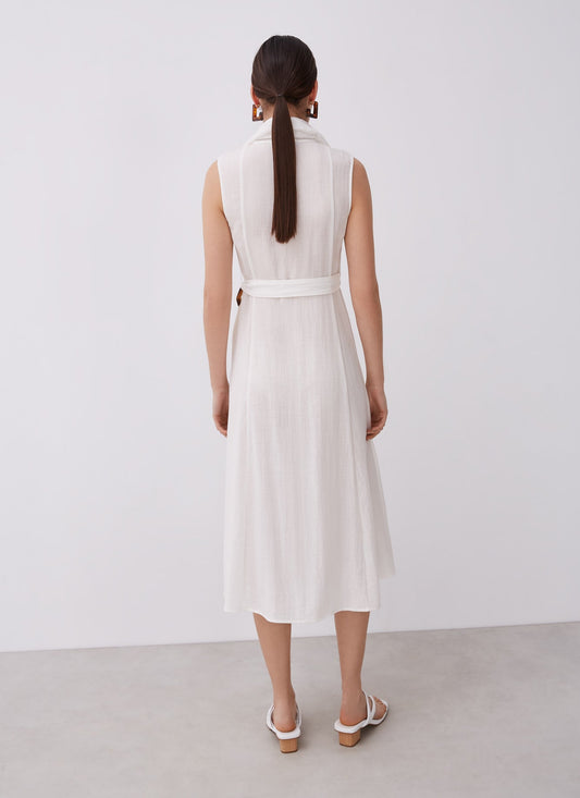White Midi Wrap Dress