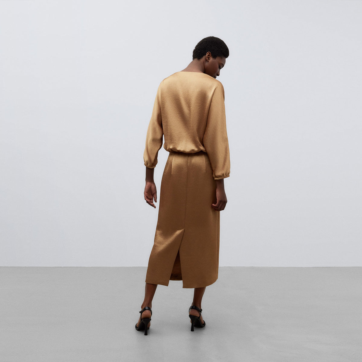 Camel Midi Dress
