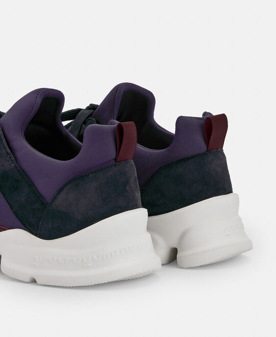 Navy Blue Combined Sneakers