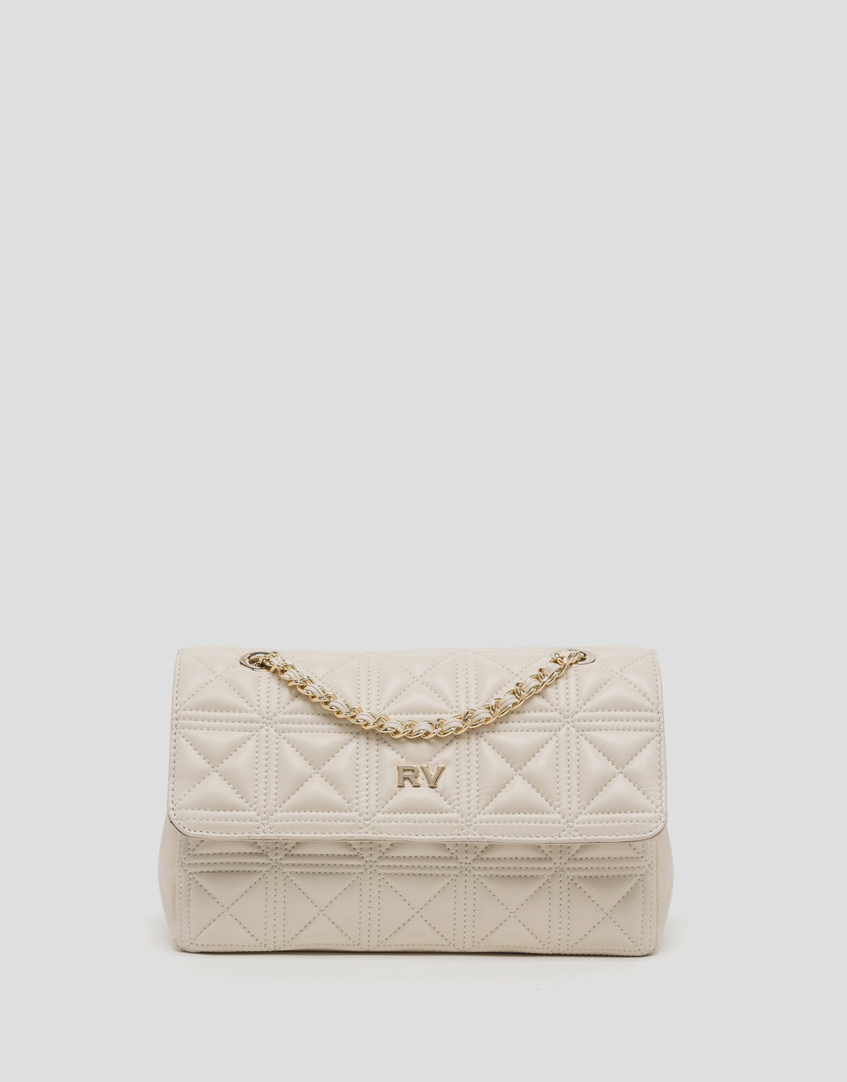 Linda Midi shoulder bag padded raw leather