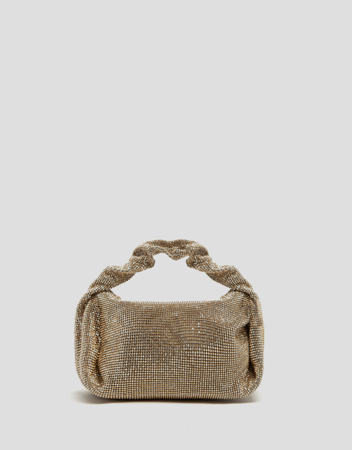 Ariana Crystal Gold Mesh handbag
