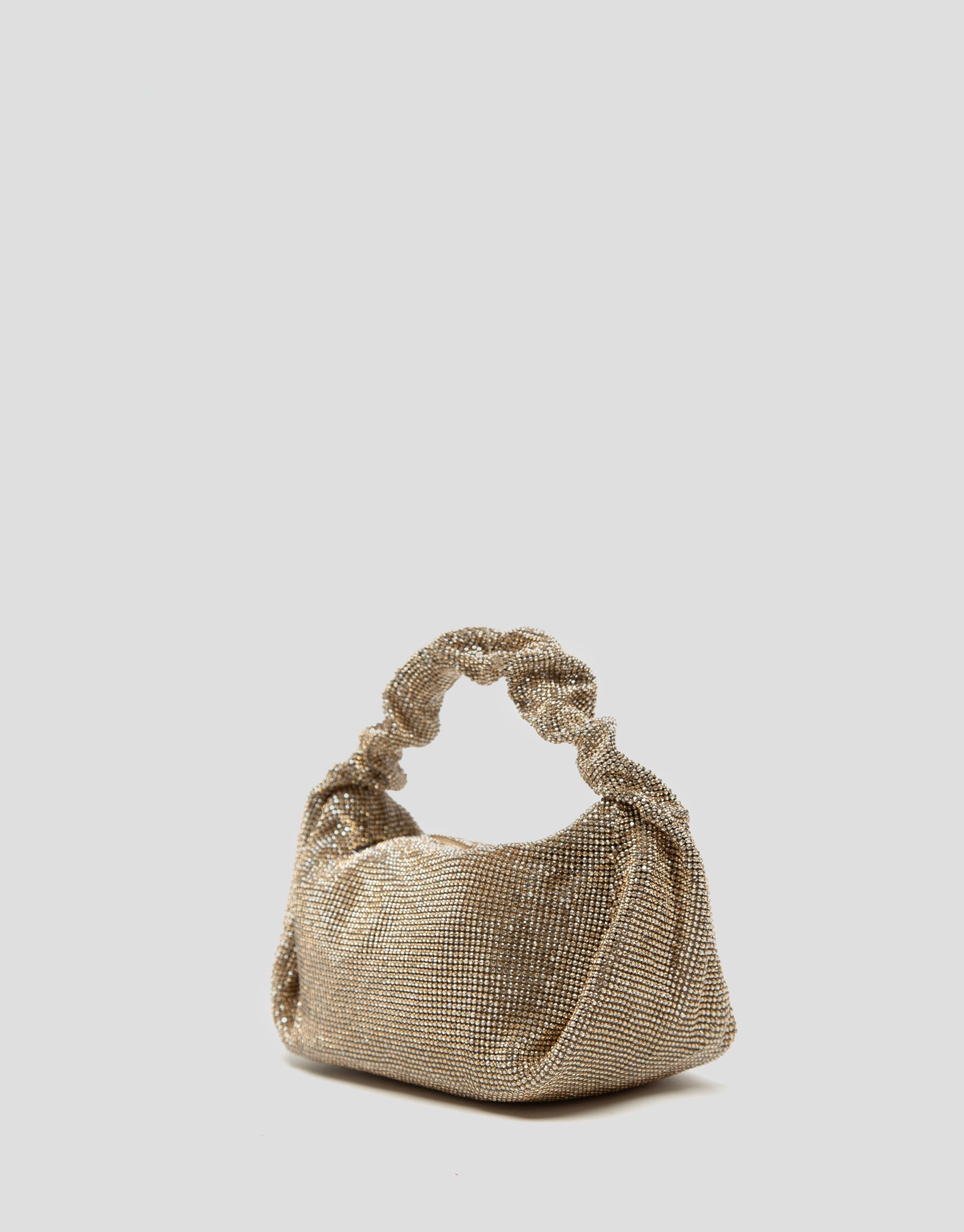 Ariana Crystal Gold Mesh handbag