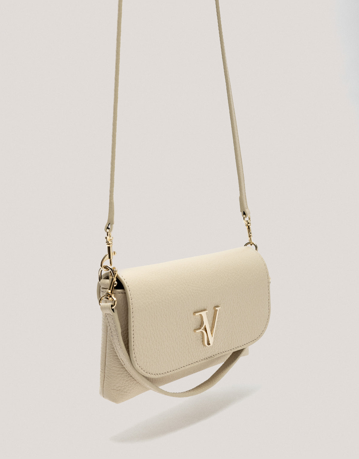 Beige leather Rita handbag