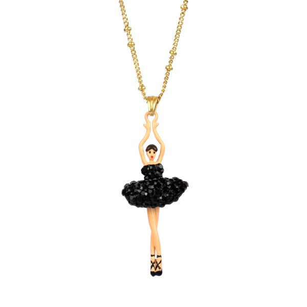 Pas De Deux Lux Ballerina Black Necklace | AADDL3592