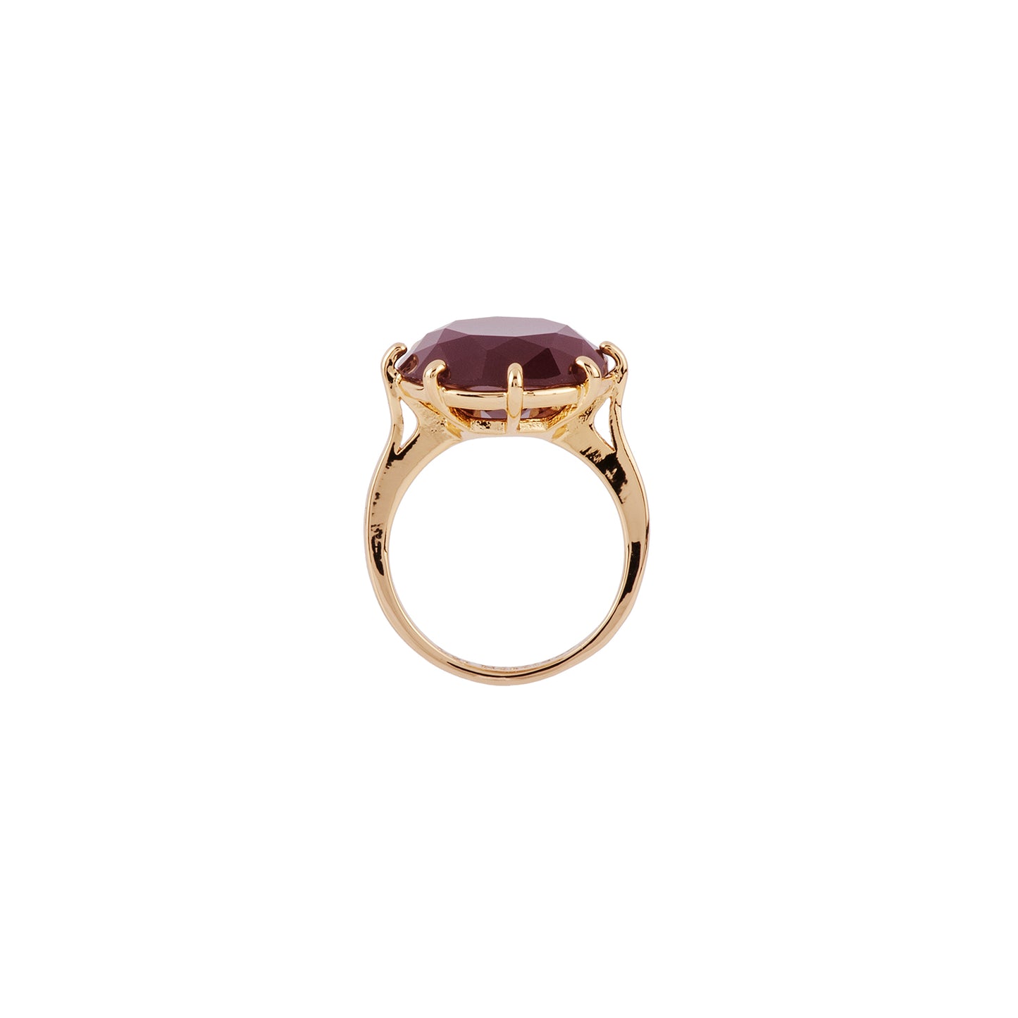 La Diamantine Round Stone Aurore Purple Rings