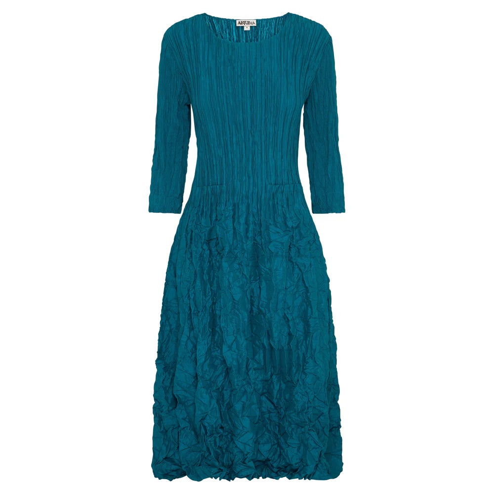 Alquema | 3/4 Sleeve Smash Pocket Dress / Peacock