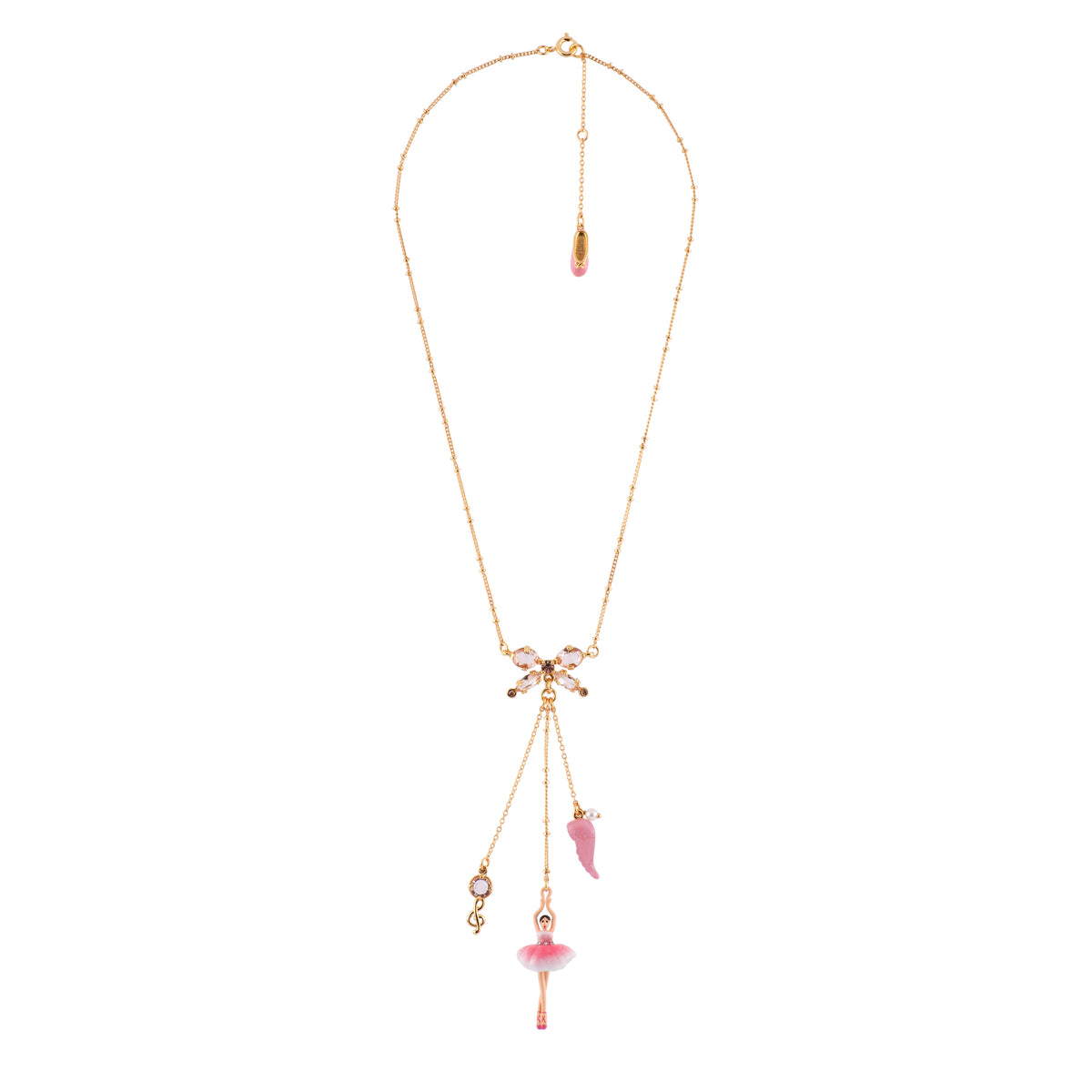 Pas de Deux Multi-Éléments Sparkling Pink Necklace