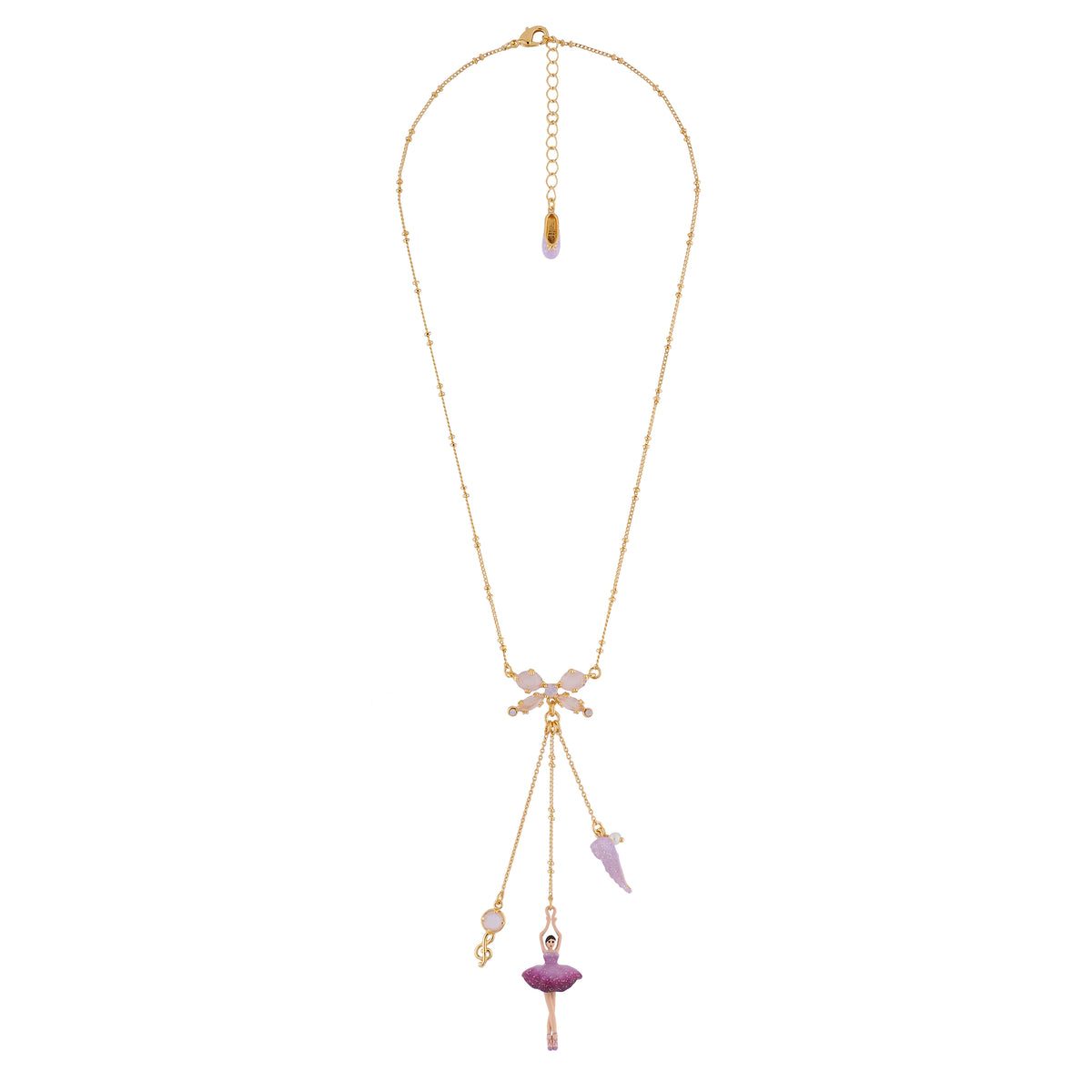 Pas De Deux Multi-Éléments Gradient Plum Necklace | AIDD3021