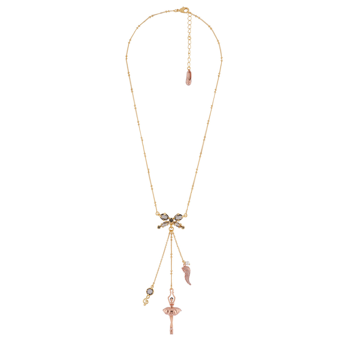 Pas De Deux Multi-Éléments Pink Gold Necklace | AIDD3022
