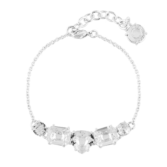 Silver 5 Stones La Diamantine Thin Bracelet | AILD2143