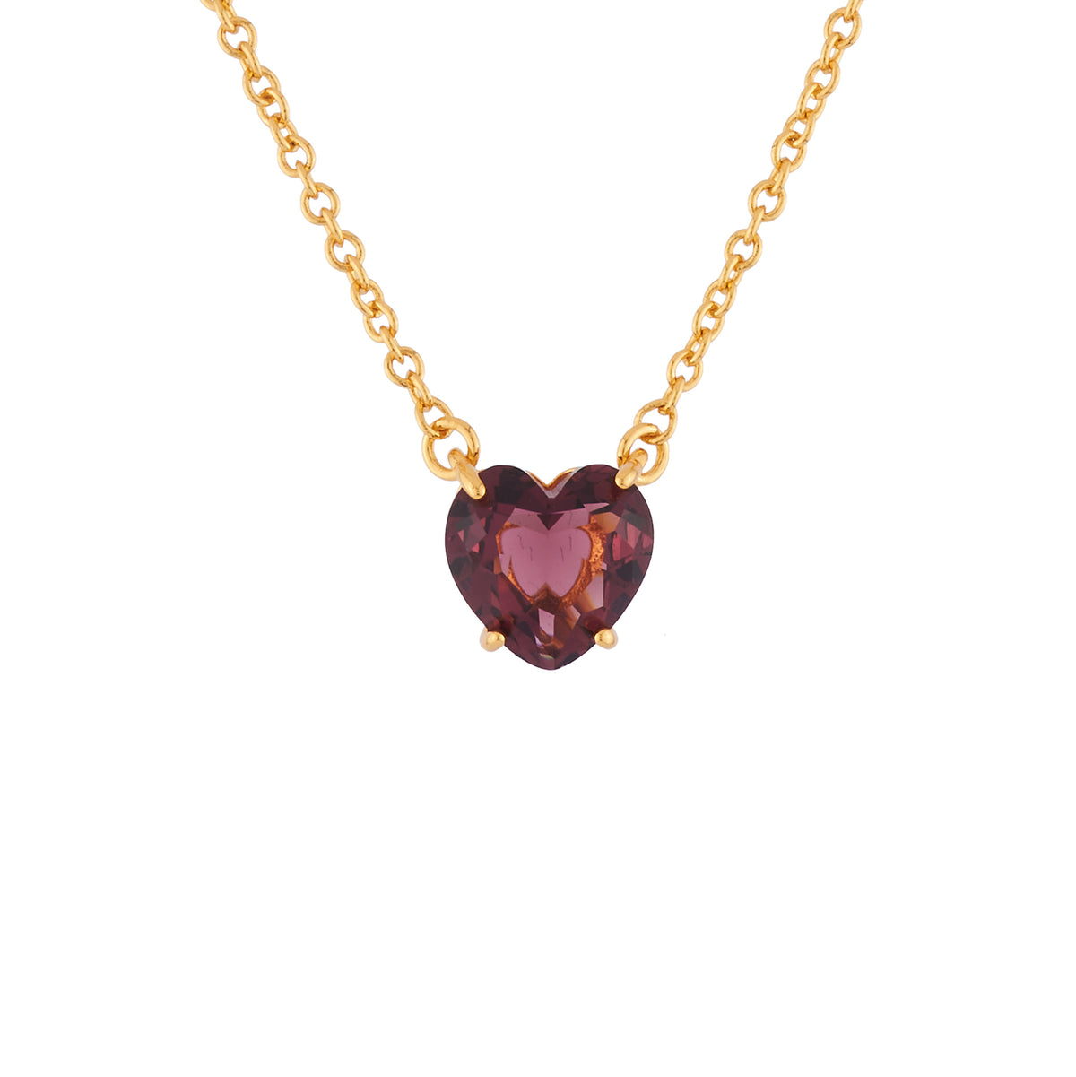 Plum Hearthstone La Diamantine Pendant Necklace | AILD3531