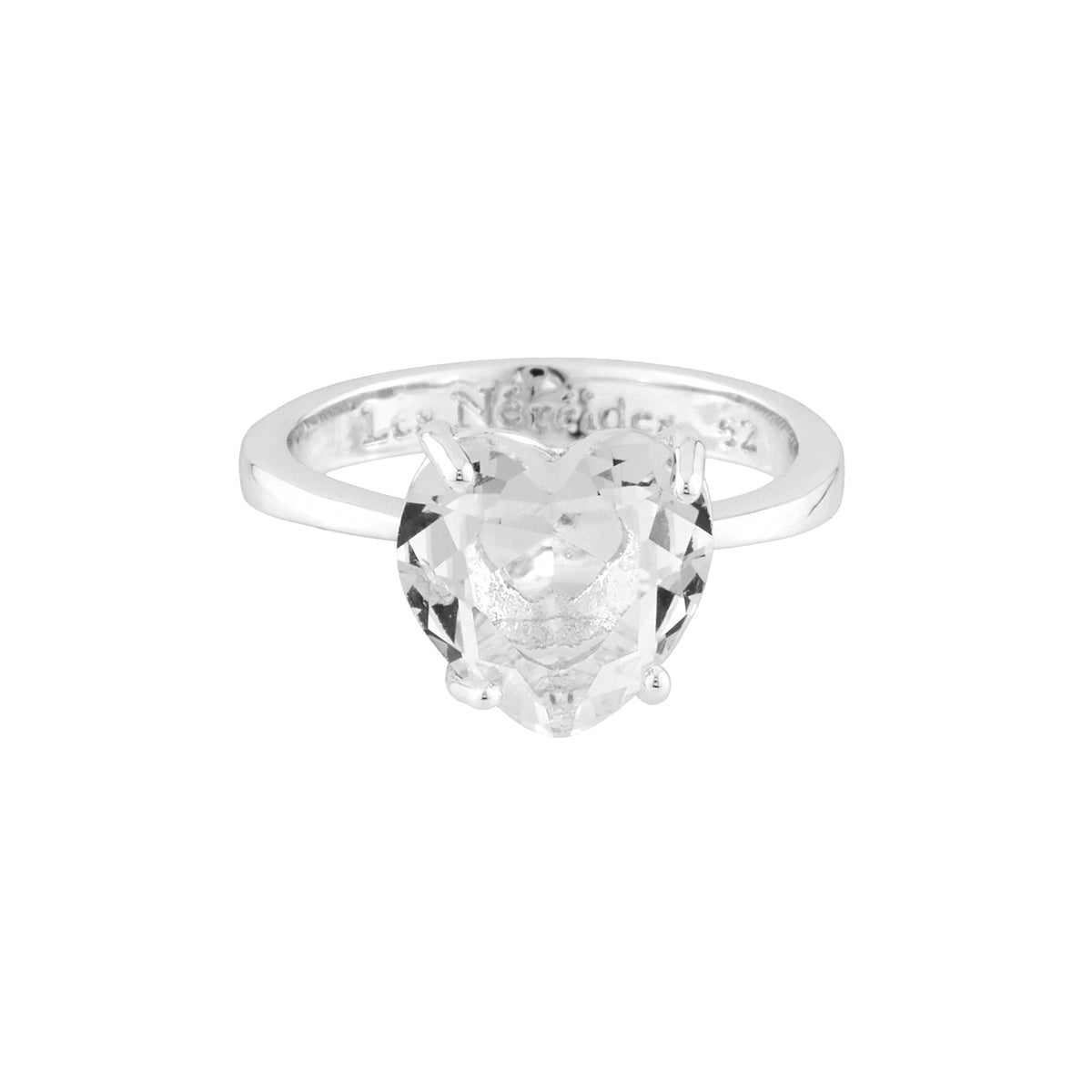 Silver Hearthstone La Diamantine Solitaire Rings | AILD6173