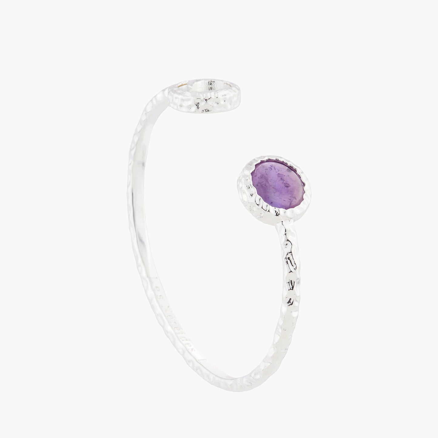 Moon And Violet Amethyst Bangle Bracelet | AKBC204/21