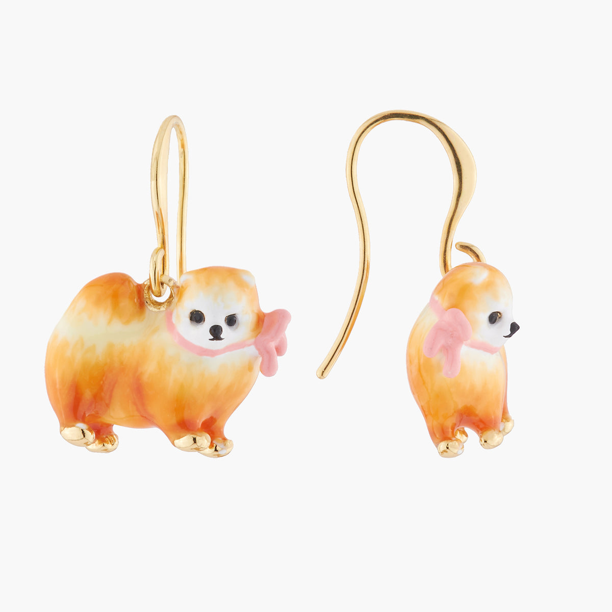 Brown Pomeranian Earrings | AKLA101