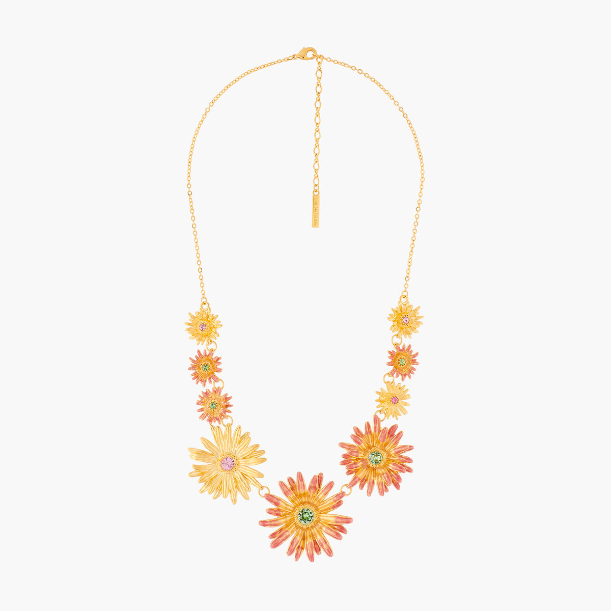 Flower Of Love And Crystals Collar Necklace | ALFA3021
