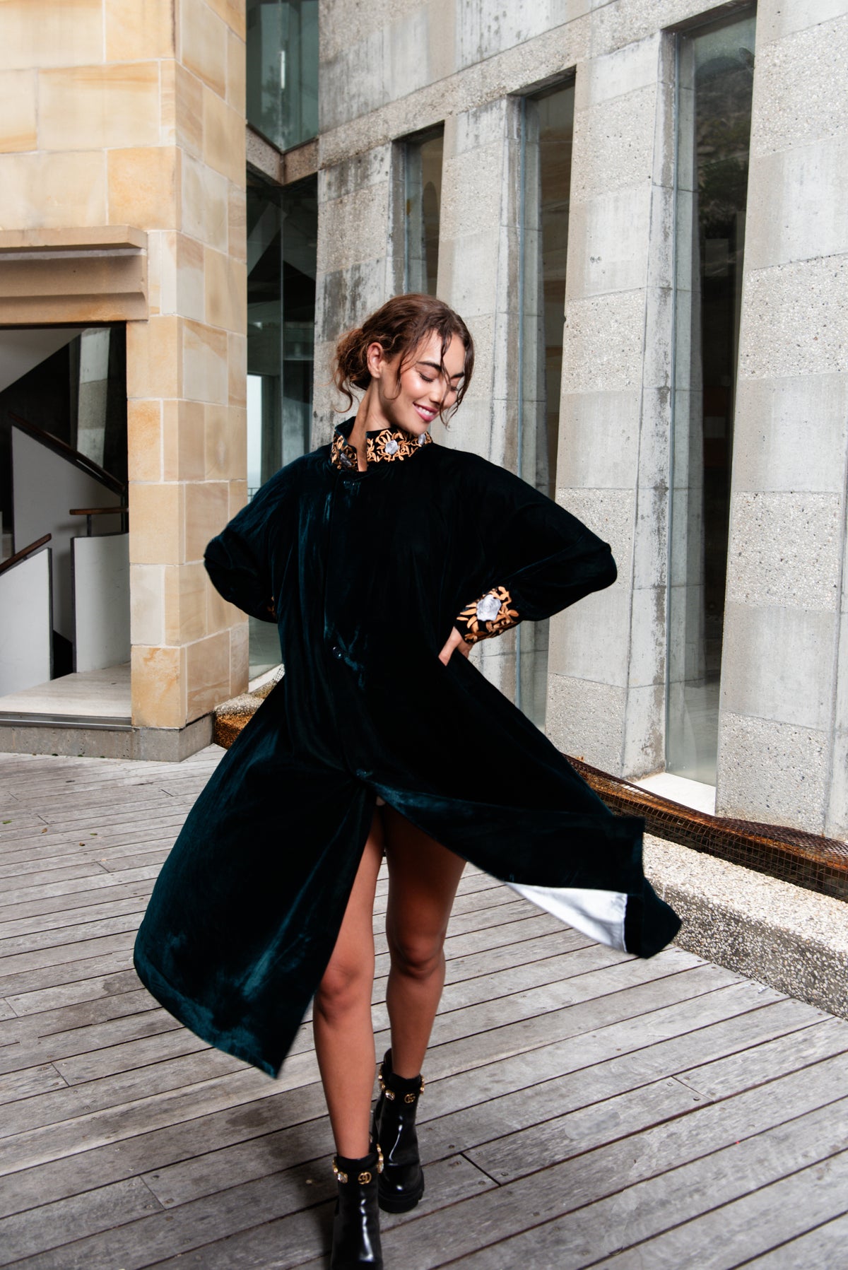 Alquema | Velluto Coat / Forest Green