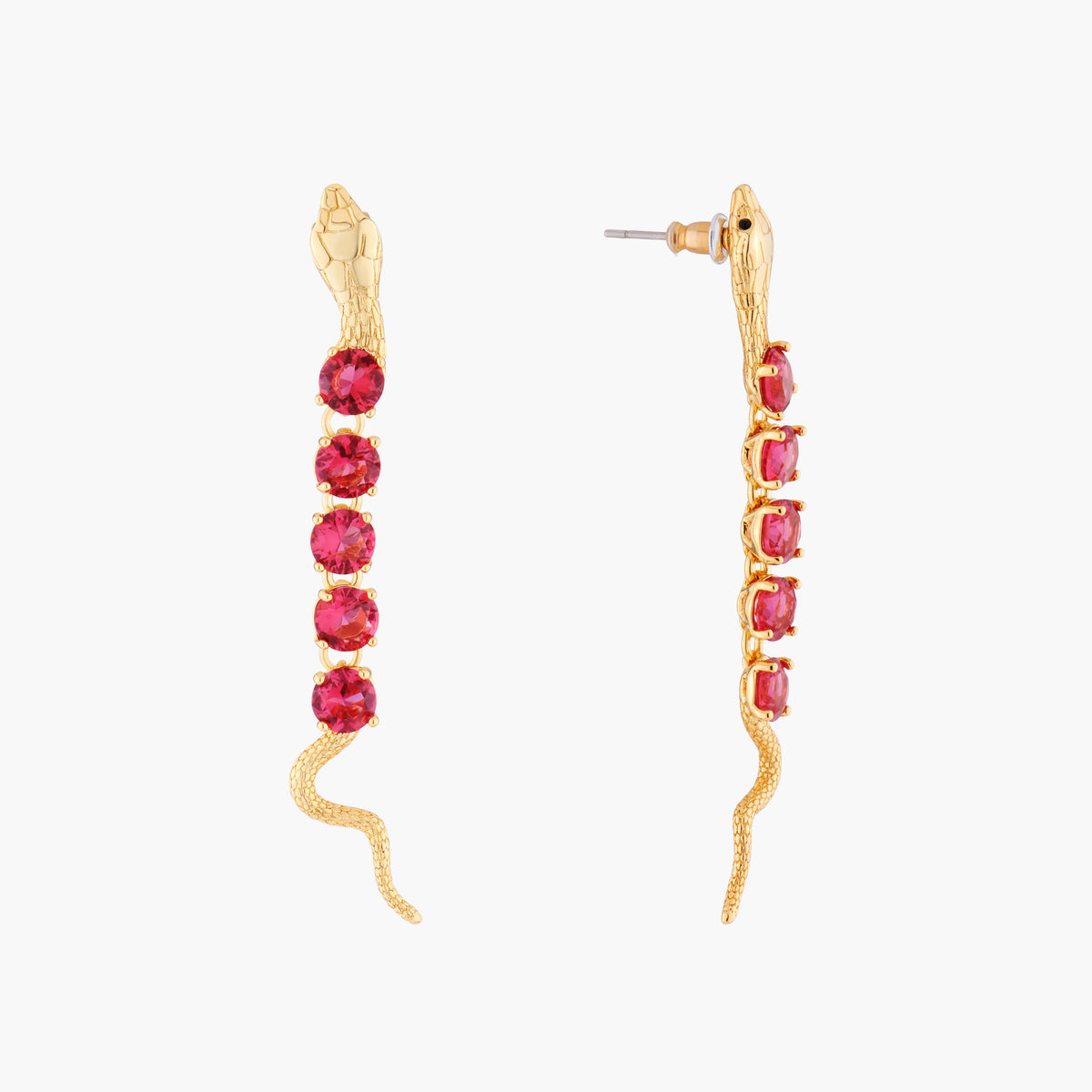 5 Stones Serpentine Earrings | AMLS1011