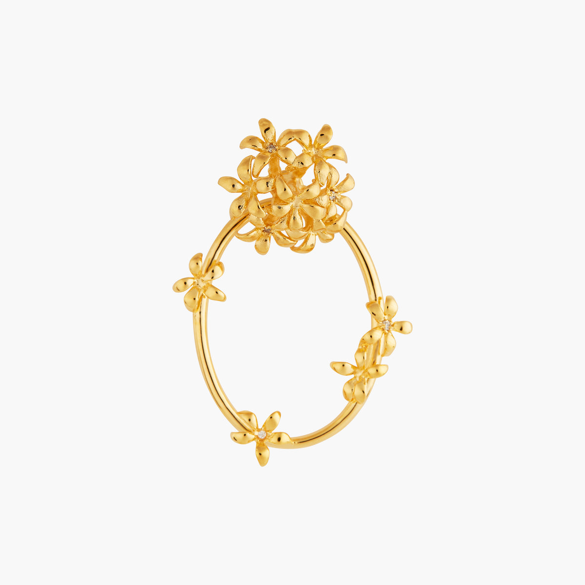 Star Jasmine Hoop Earrings | ANJA1041