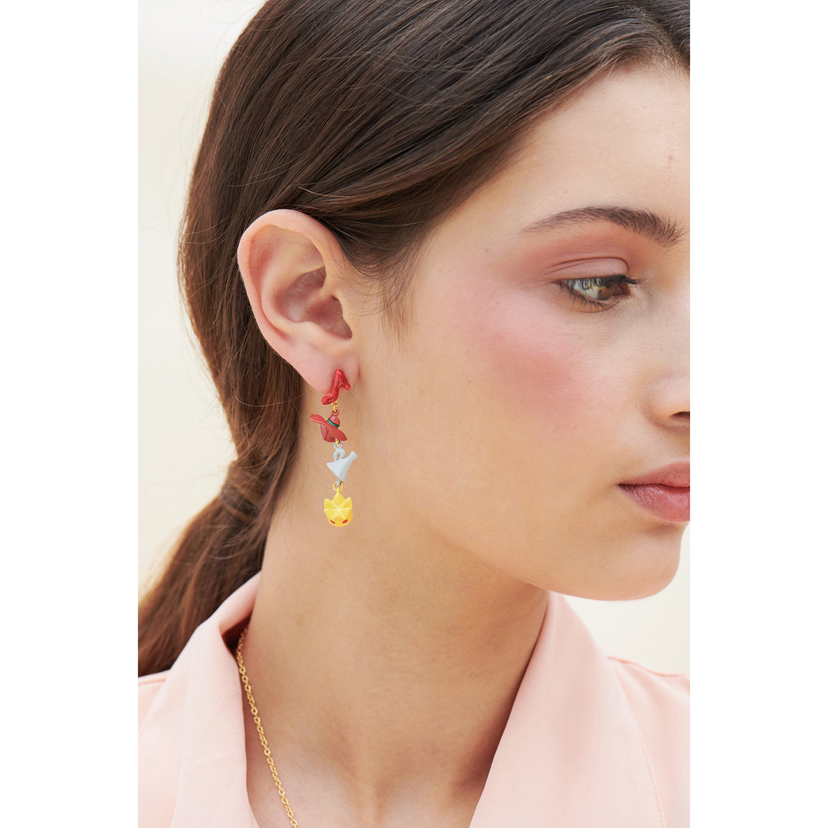 Theé Toto & Dorothy Shoe, Hat, Funnel And Crown Earrings | anoz1111