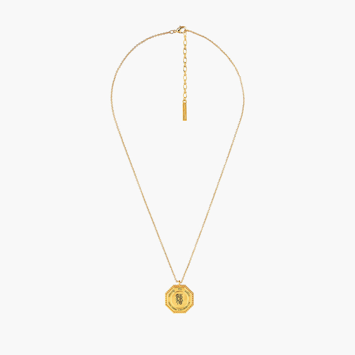 Pig Zodiac Sign Pendant Necklace | ANZA3121