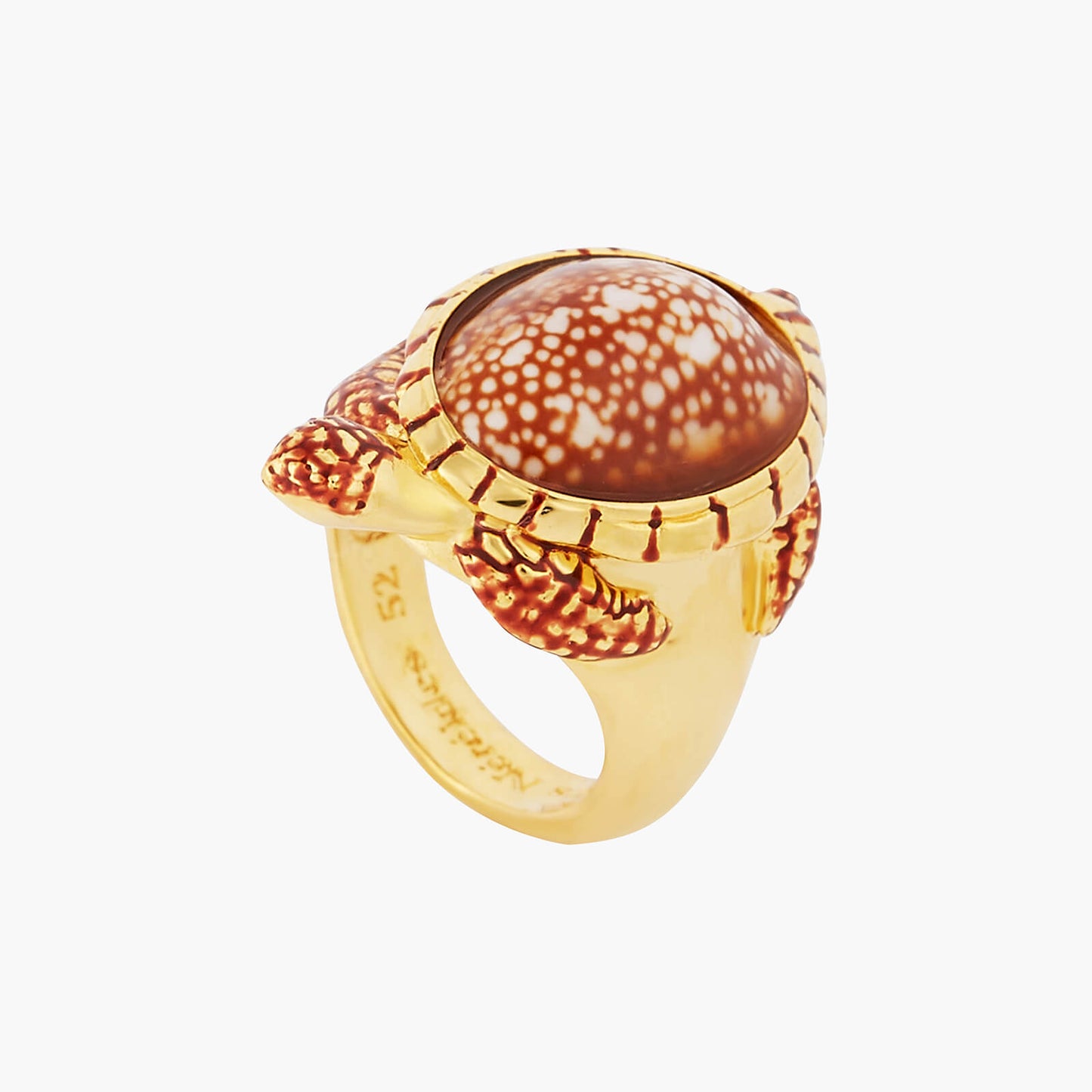 Speckled Shell Turtle Cocktail Ring