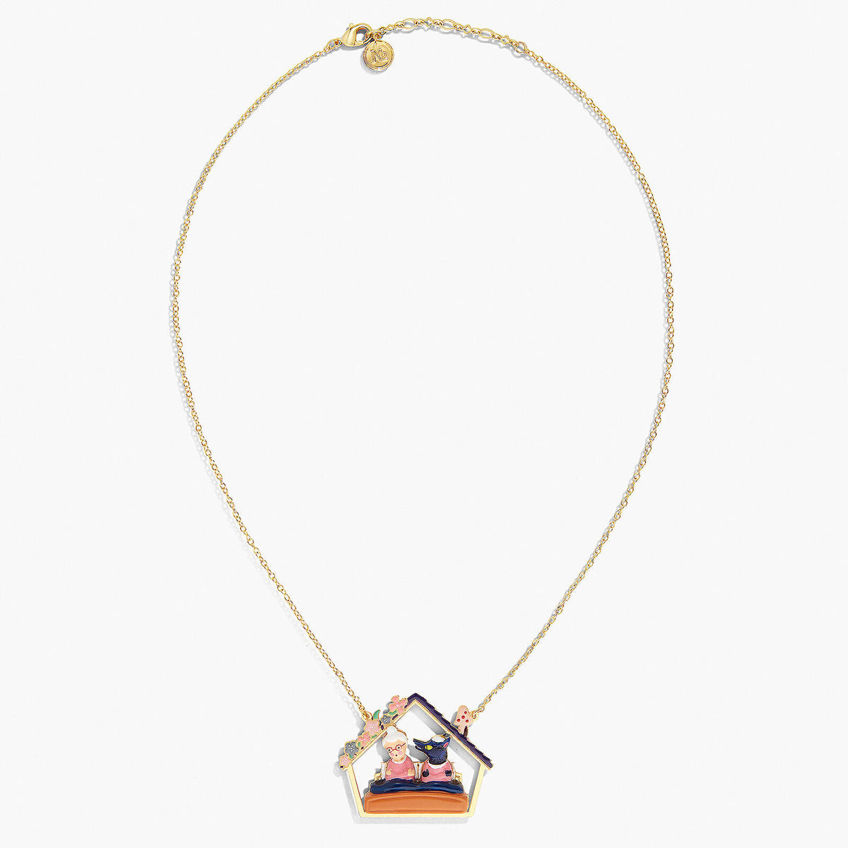 Grandmother And Big Bad Wolf Pendant Necklace | APBB3051