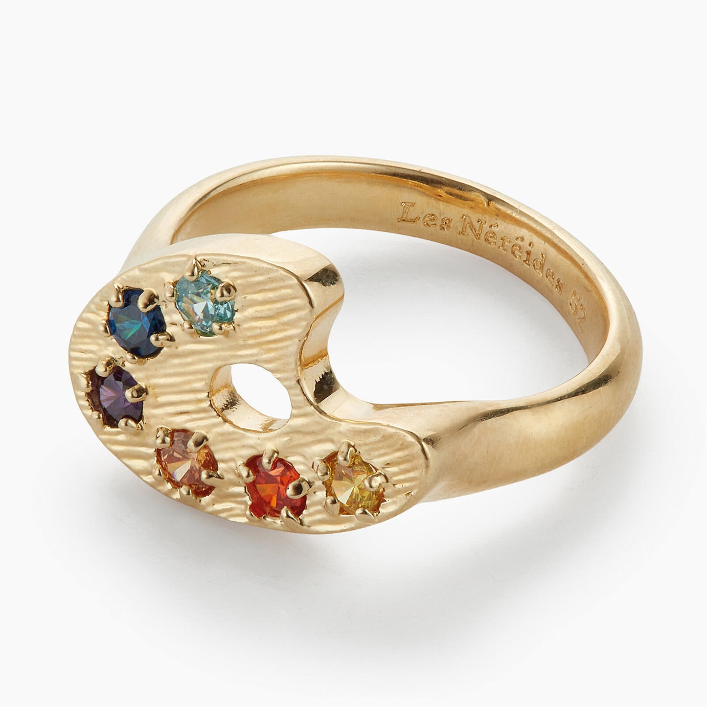 Paint Palette Solitaire Ring | APIP6011