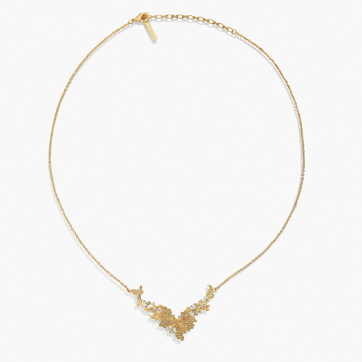 Bee And Honeycomb Statement Necklace | APNF3081