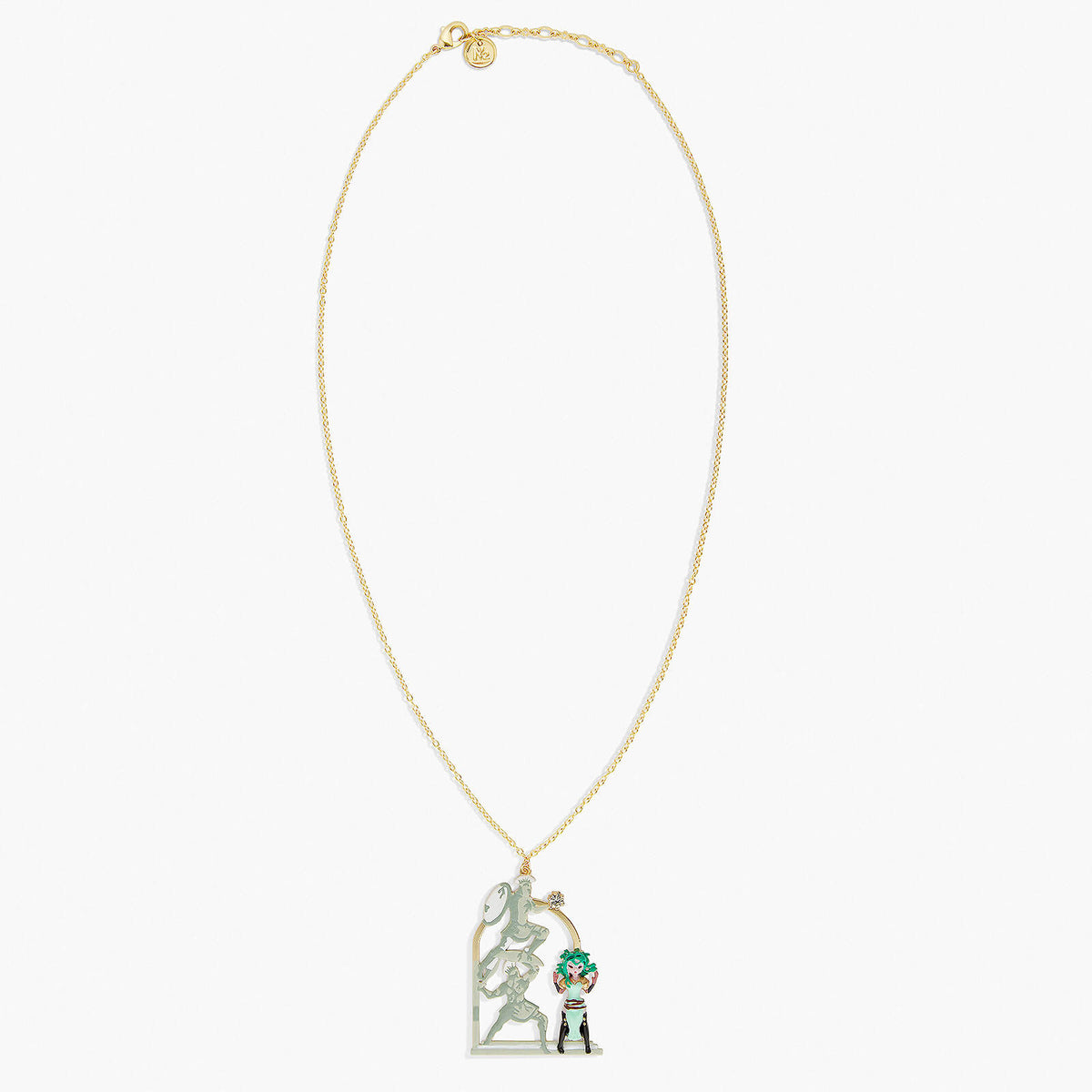 Greek Soldiers And Medusa Long Necklace | APPD3031