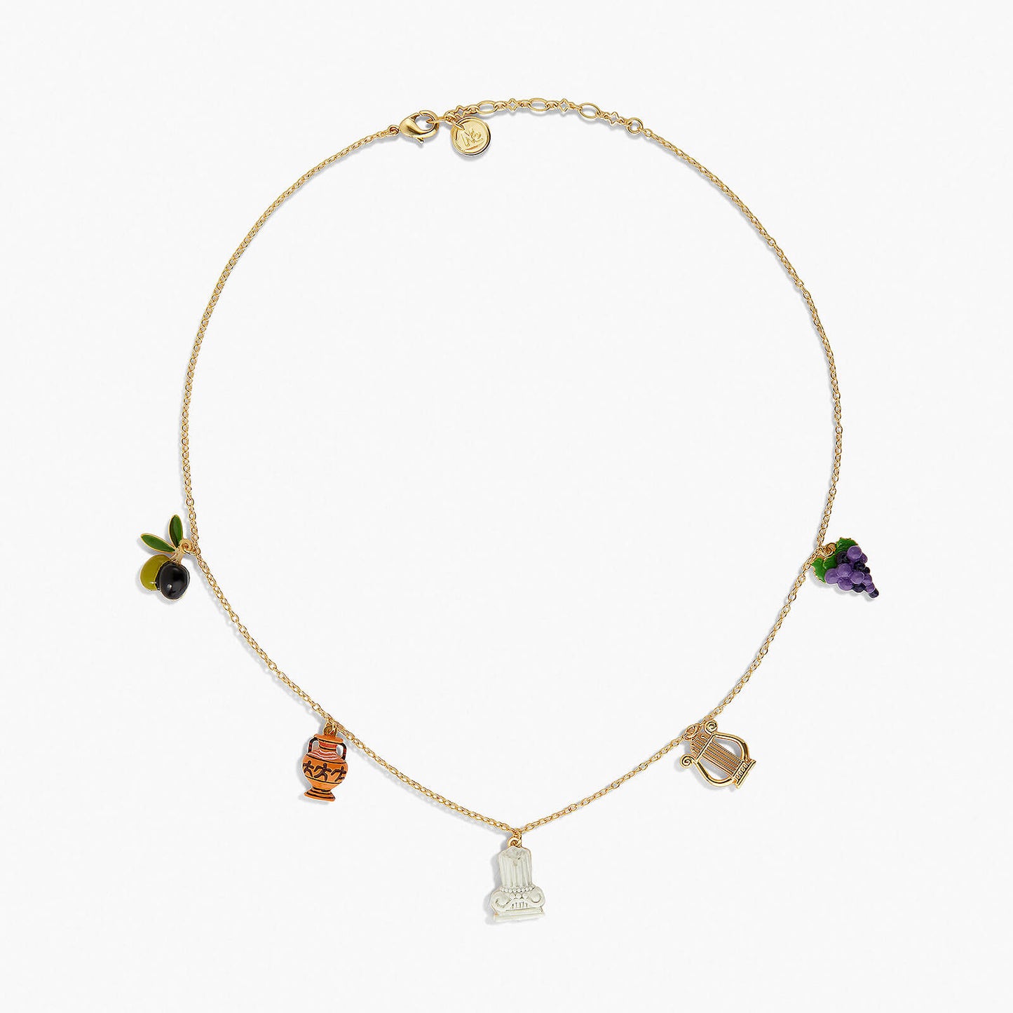 Amphora, Column And Lyre Long Necklace | APPD3091