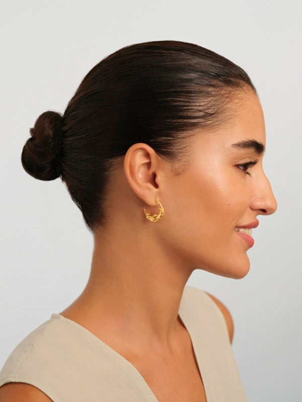 Gemini Astrological Sign Hoop Earrings | APPV1031