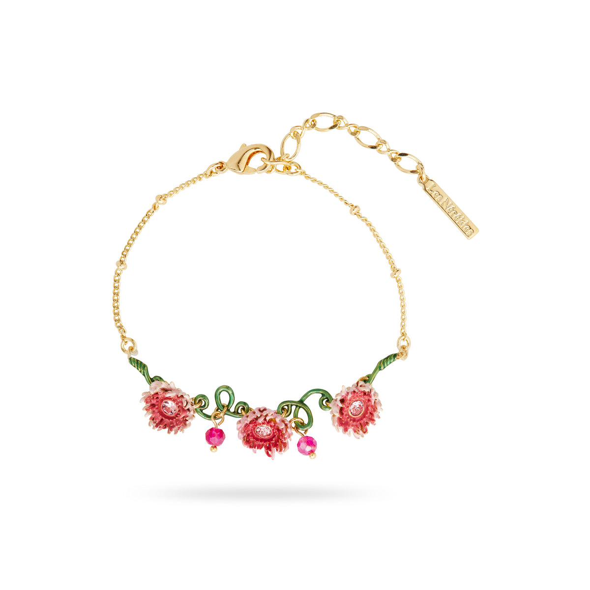 Chrysanthemum And Stem Fine Bracelet | AQBI2031