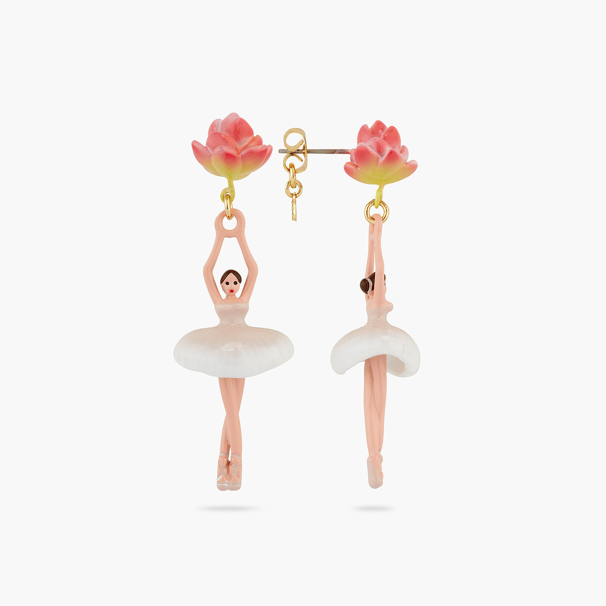 Lotus Flower Ballerina Earrings | AQDD1151