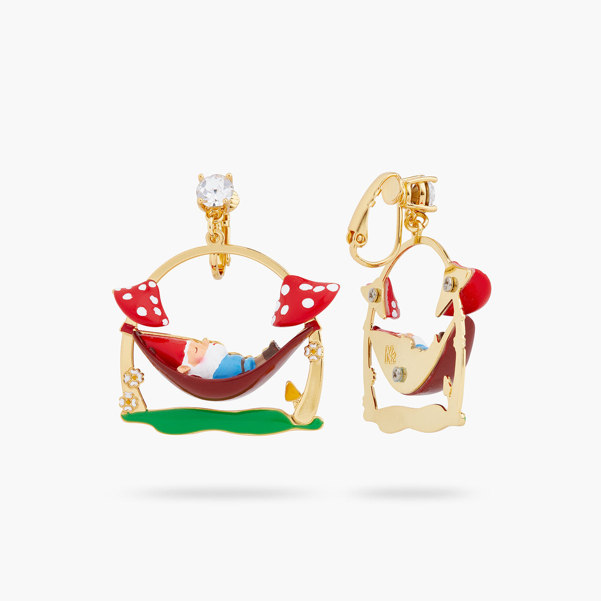Garden Gnome On A Hamac Earrings | ARCP1021