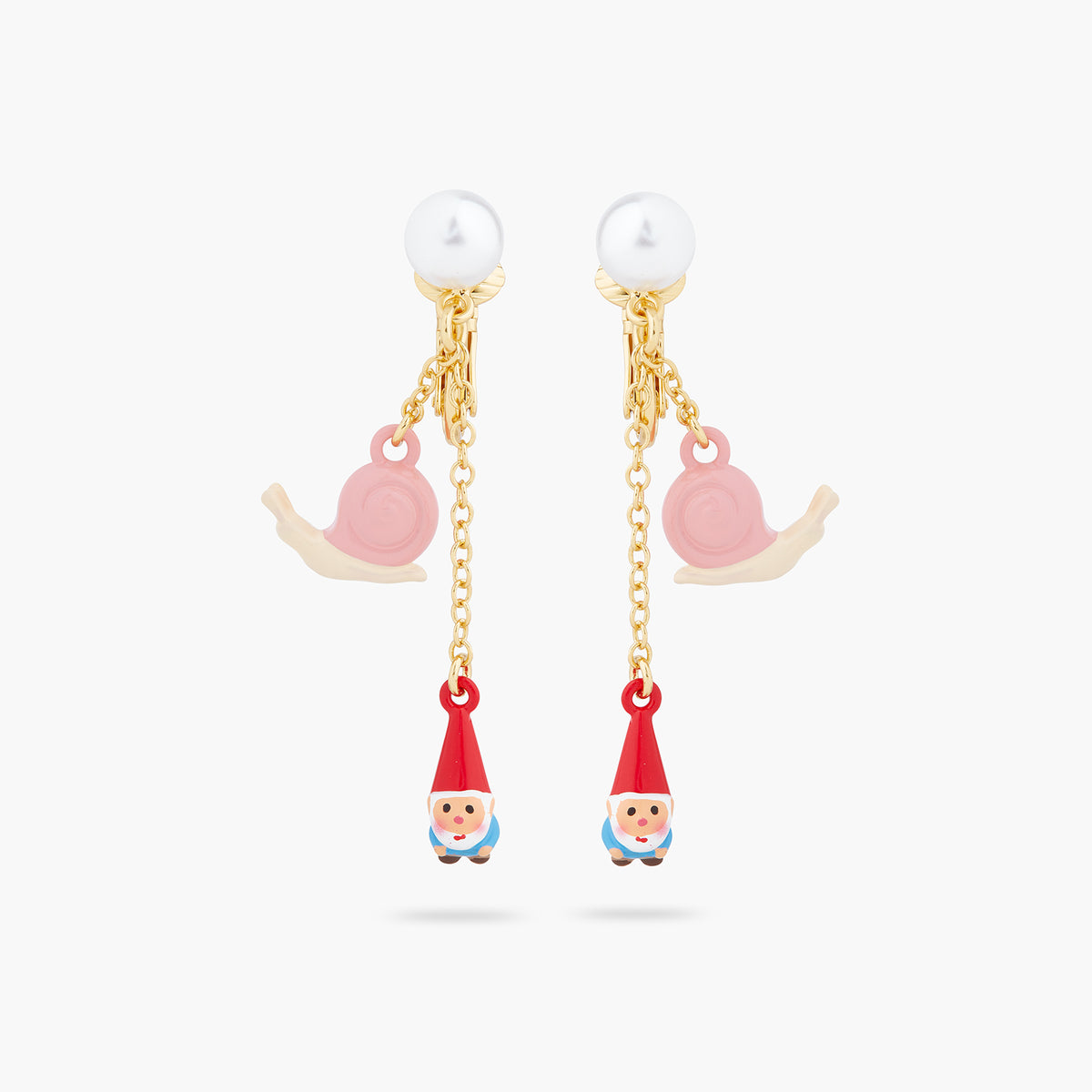 Garden Gnome And Snail Earrings | ARCP1051