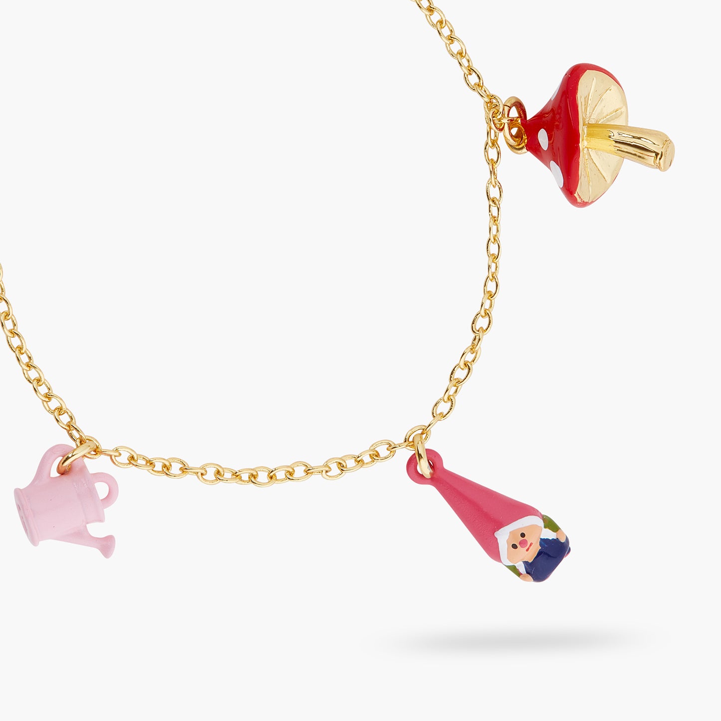 Mushroom And Garden Gnome Charm Bracelet | ARCP2011