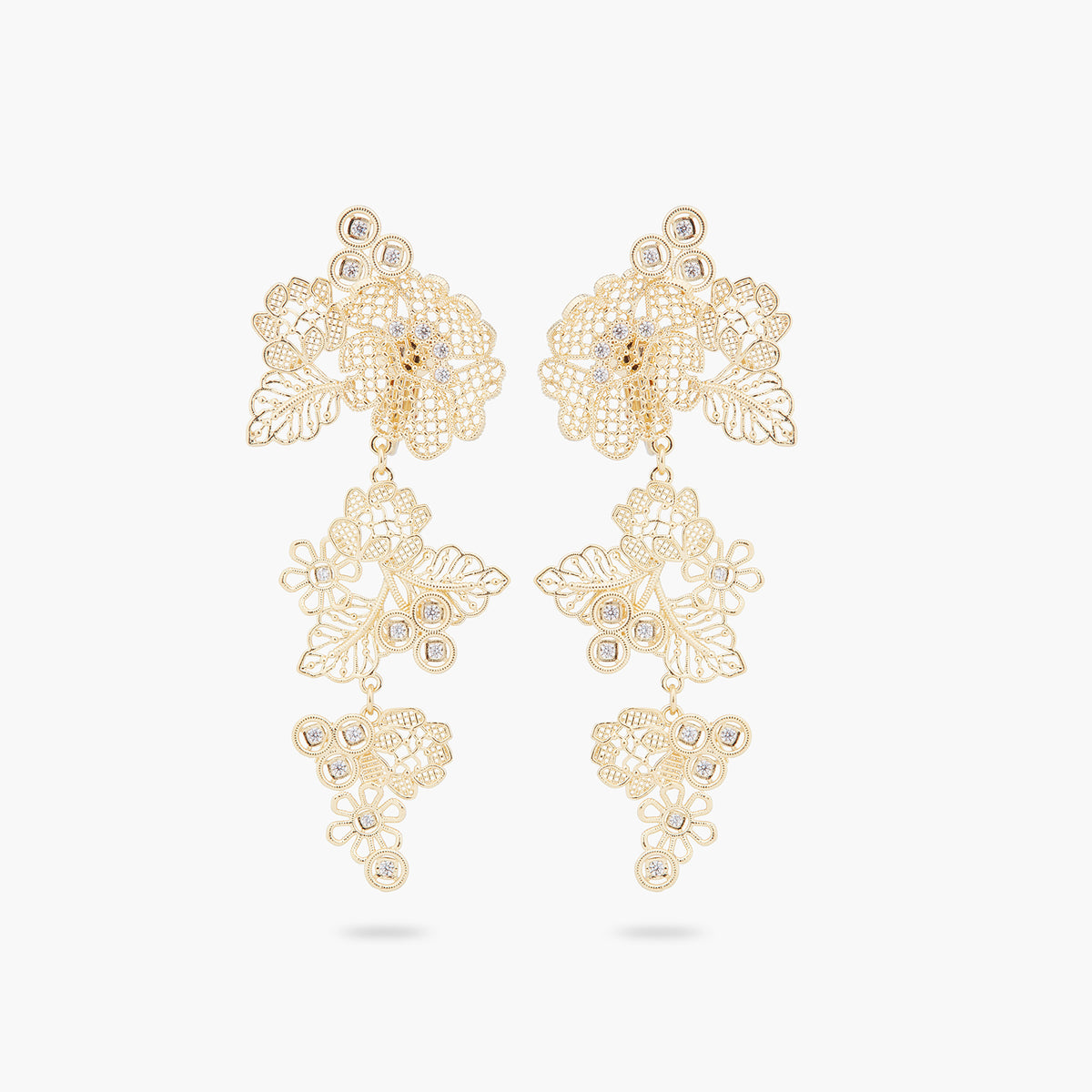 Gold Thread Earrings | ARFO1011
