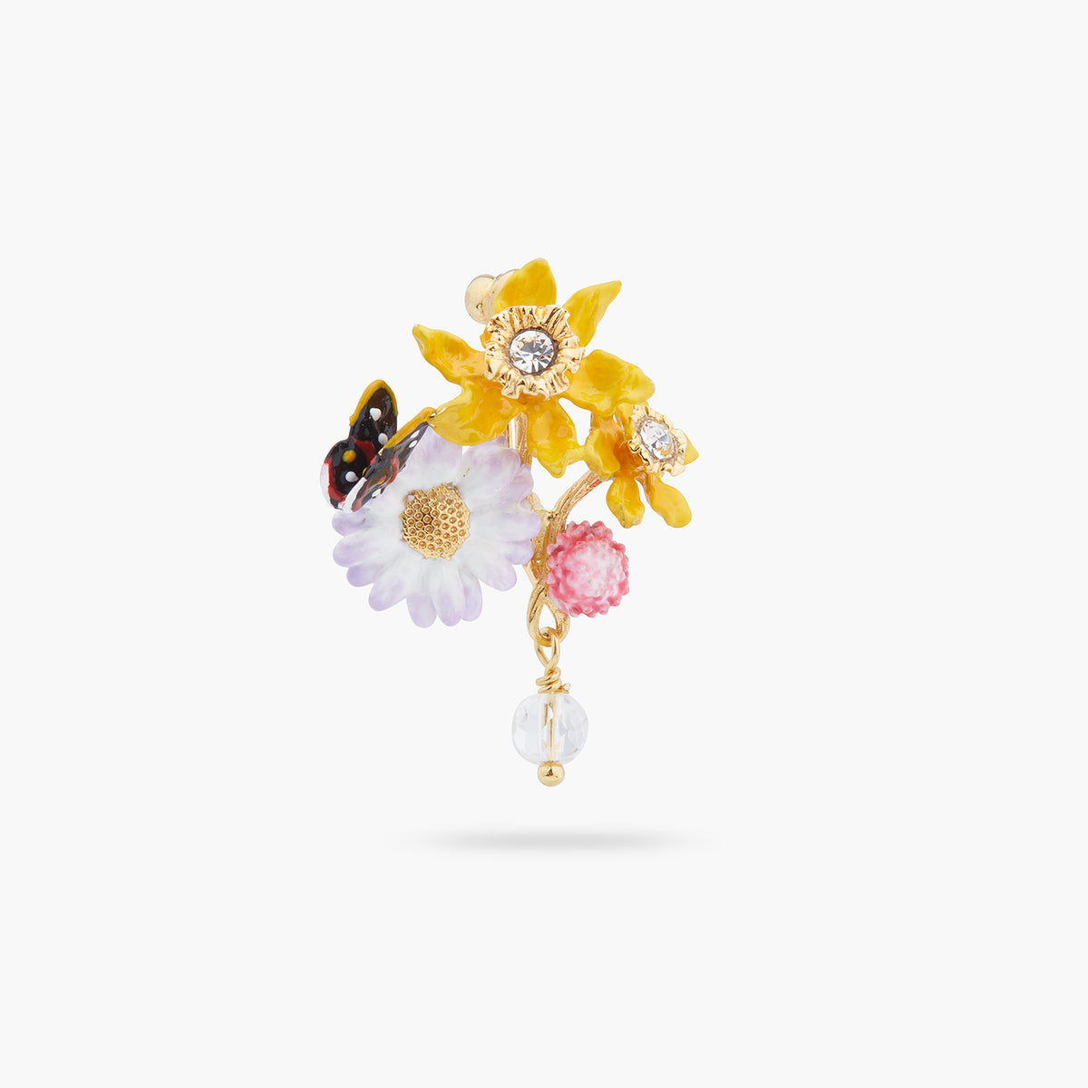 Flower And Butterfly Brooch | ARLA5011