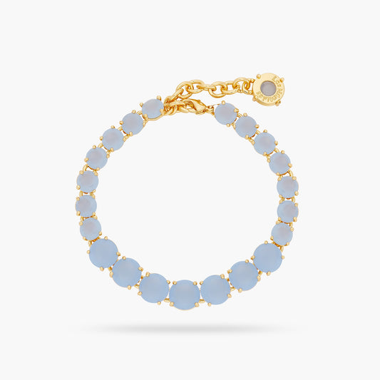 Sky Blue Diamantine Single-Row Luxury Bracelet | ARLD2521