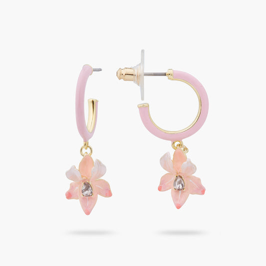 Powder Pink Iris Earrings | ARMF1101