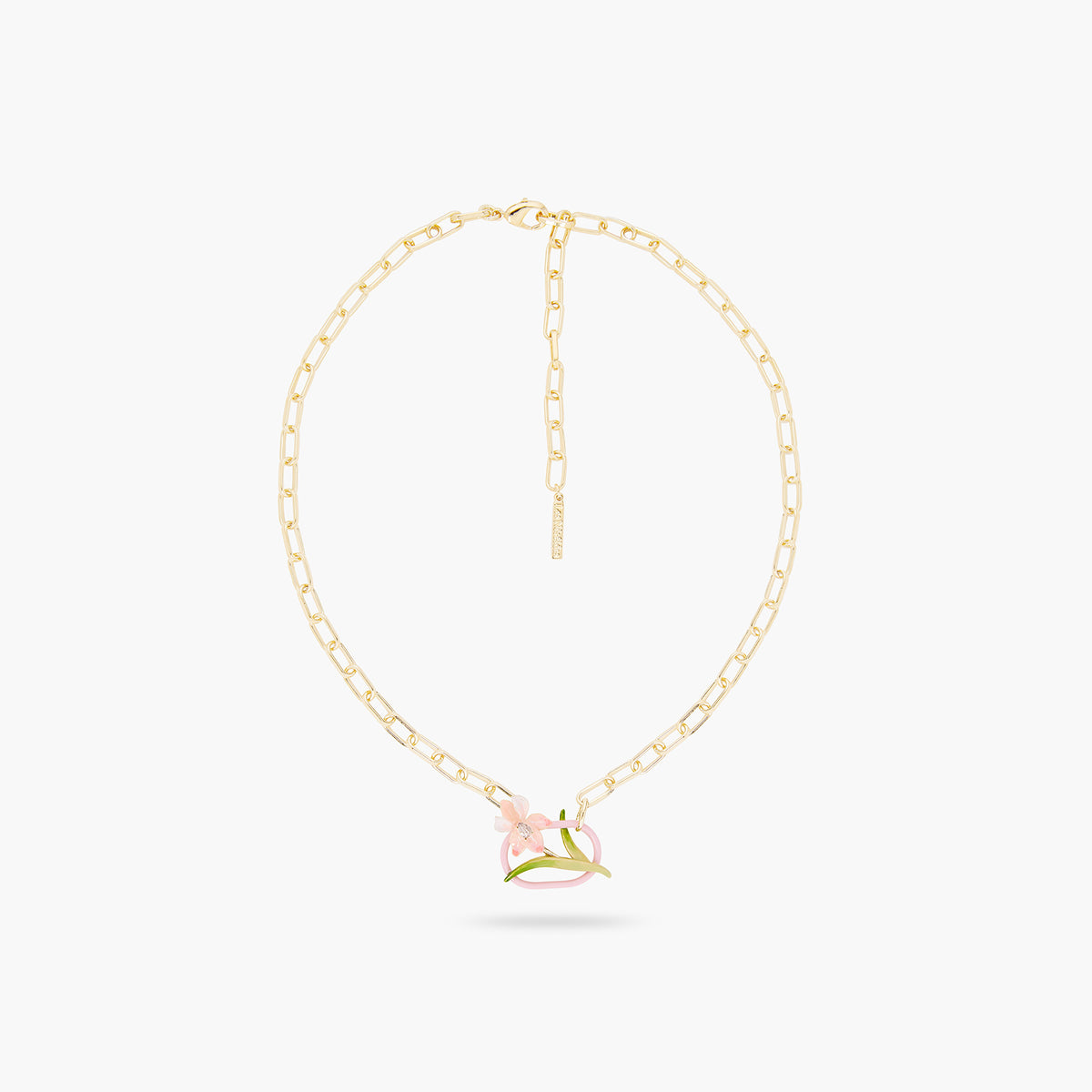 Powder Pink Iris Choker Necklace | ARMF3091