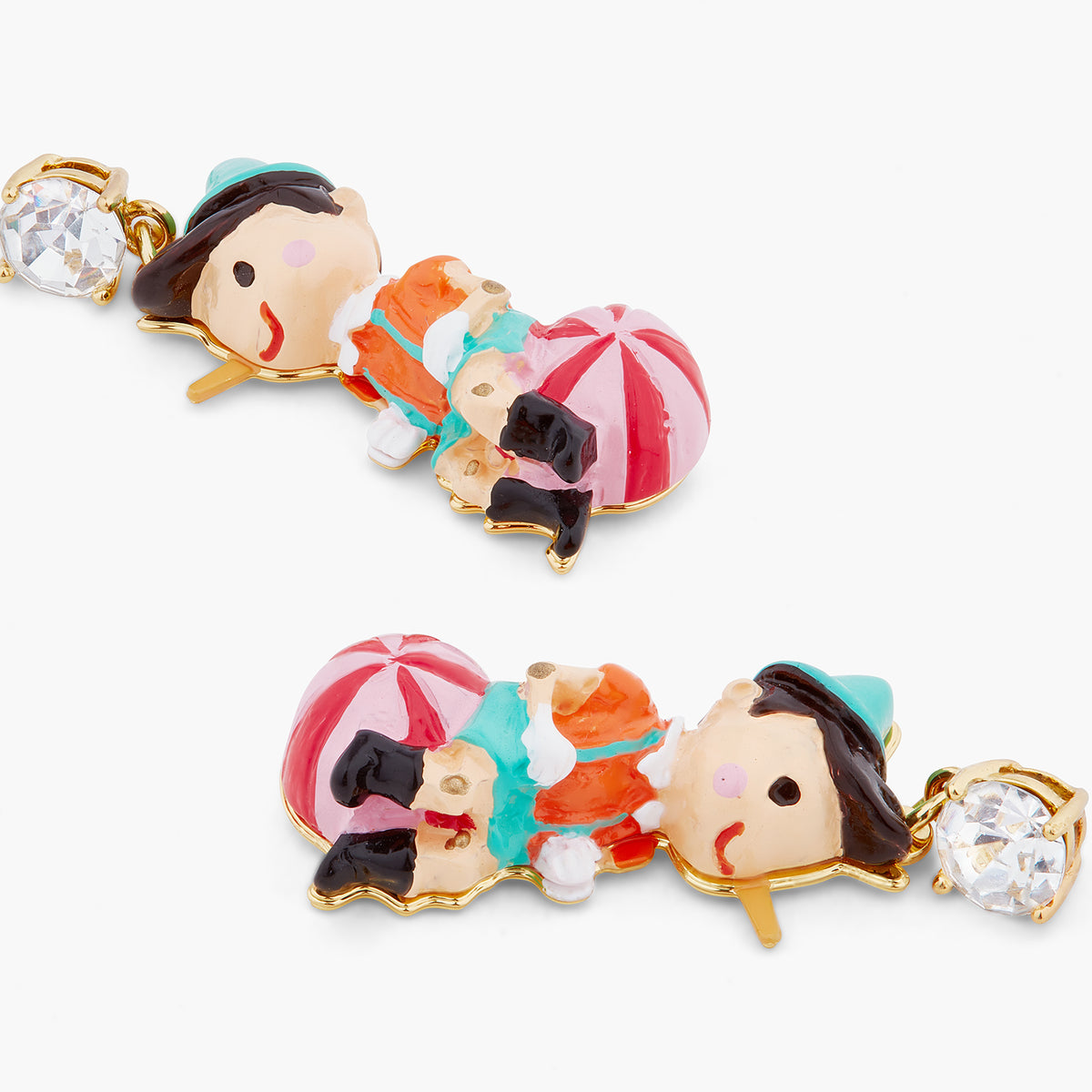 Pinocchio On His Ball Earrings | ARPI1091
