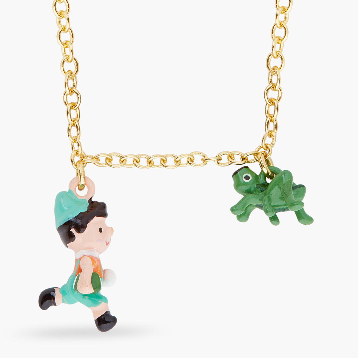 Pinocchio And Cricket Charm Necklace | ARPI3051