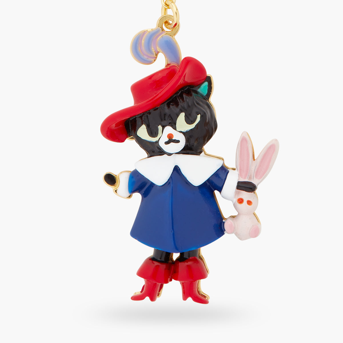 Charming Cat And Rabbit Pendant Necklace | ASCC3021