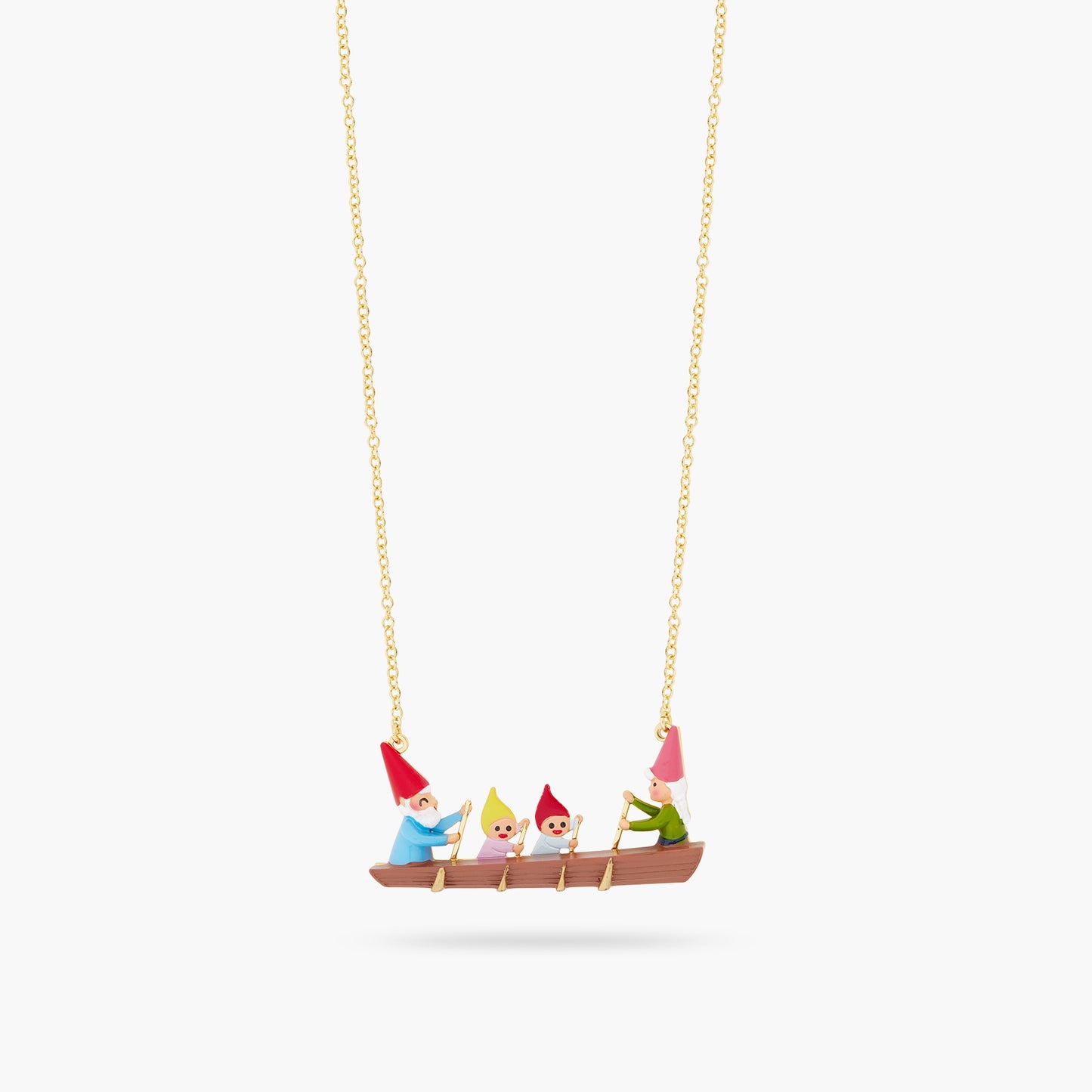 Canoeing Toadstool Family Statement Necklace | ASCP3061