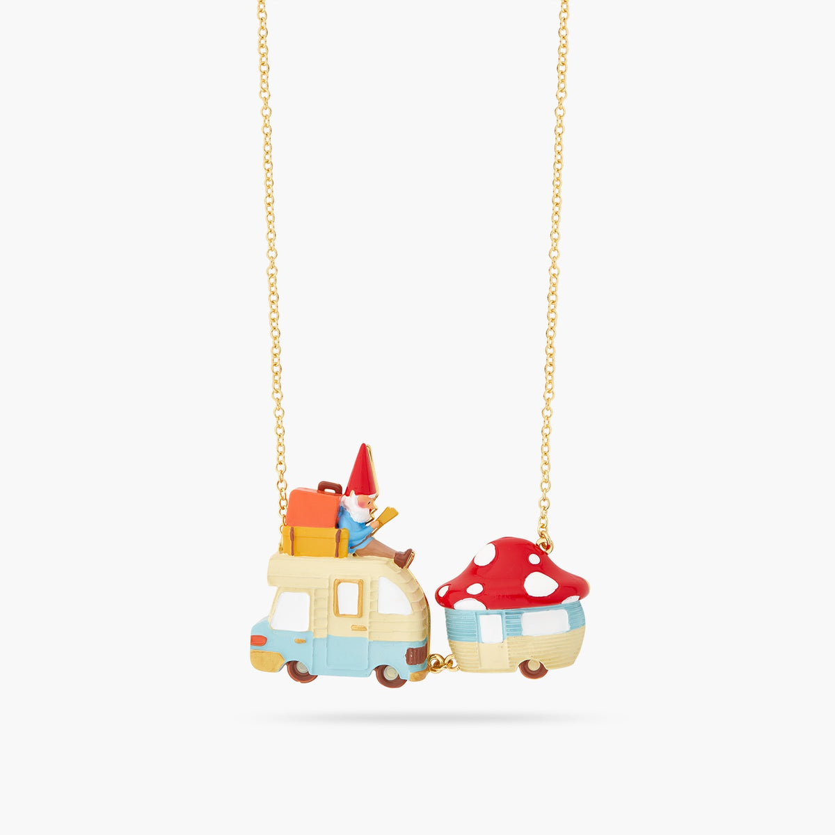 Toadstool Family Caravan Statement Necklace | ascp3071