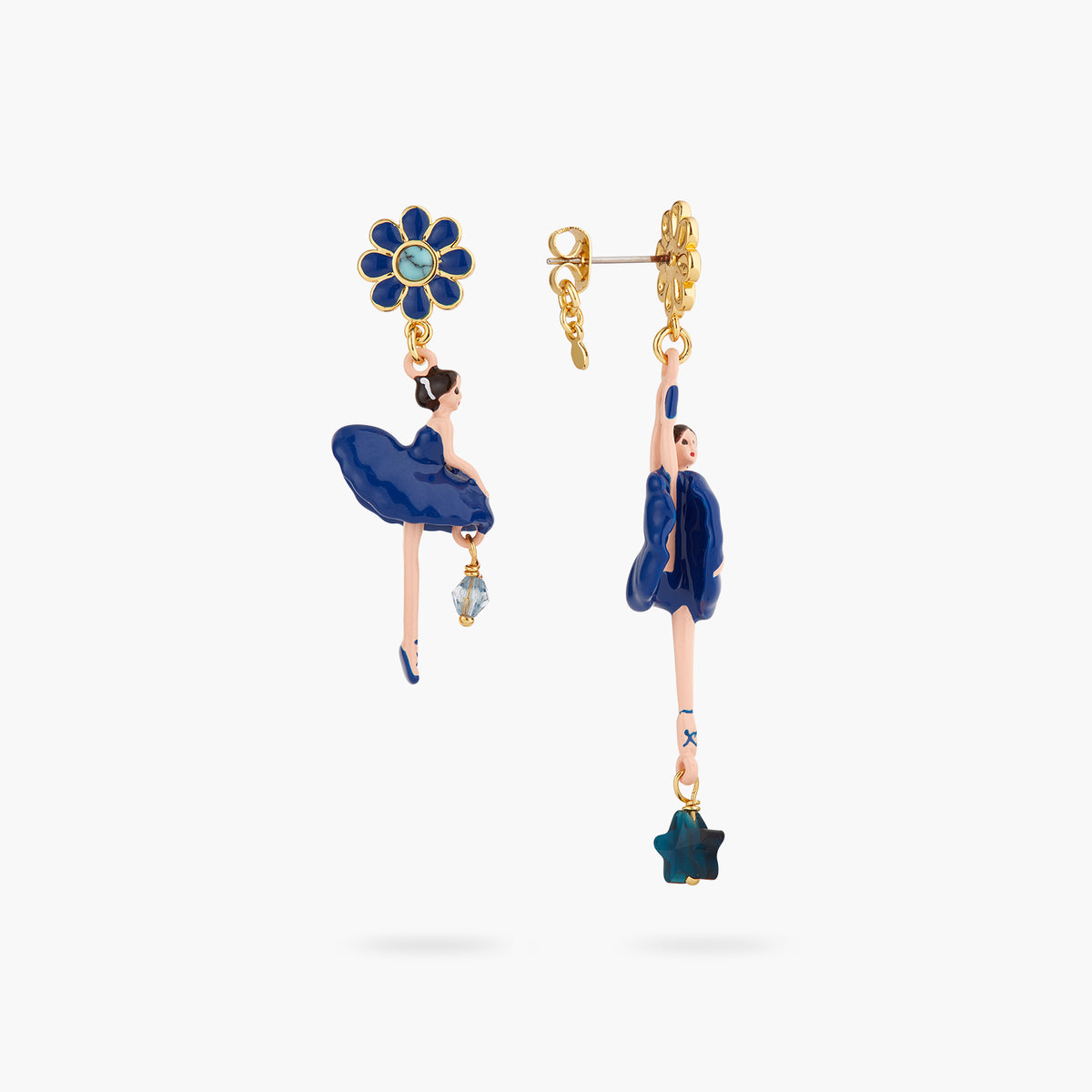 Mystery Of The Nile Pas De Deux Asymmetrical Earrings | ASDD1081