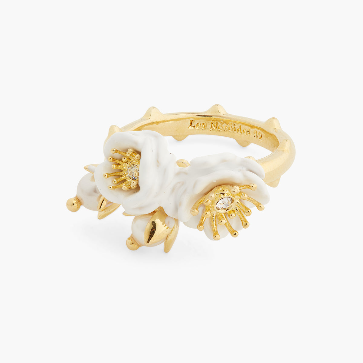 White Roses And Pearl Ring | aset6041